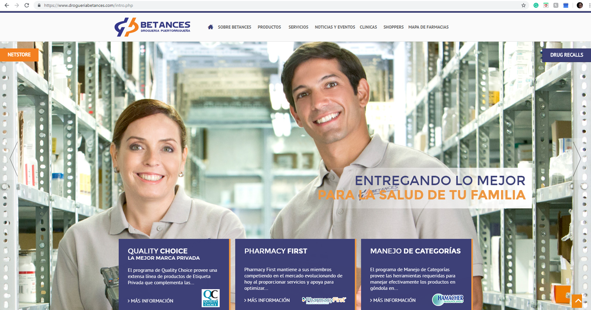 Drogueria Betances Wepage 